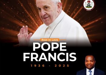 Sen. Dr. Nwoye Mourns With Catholic Church Over the Passing of Pope Francis