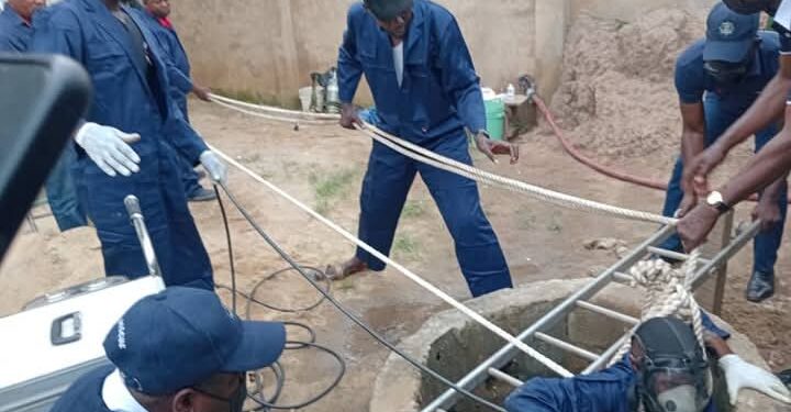 Dramatic Rescue: Lagos Firefighters Pull Man from 80ft Well