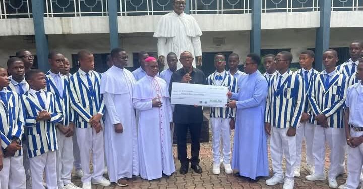 Obi Donates ₦50 Million to Alma Mater, Replies Edo Governor