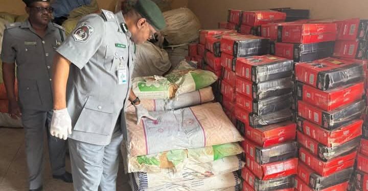 N1.2Billion Worth of Contraband Seized: Customs Foils Smuggling Attempt at Seme Border