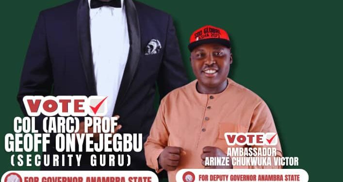 Col. Prof Onyejegbu’s Security Expertise: NNPP’s Fearless Duo to Tackle Anambra’s Challenges