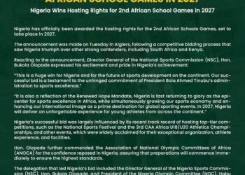 Nigeria to Host 2nd African School Games in 2027