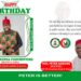 Hon. Peter Aniekwe Congratulates Hon. Ugochinyere Ikenga on Birthday