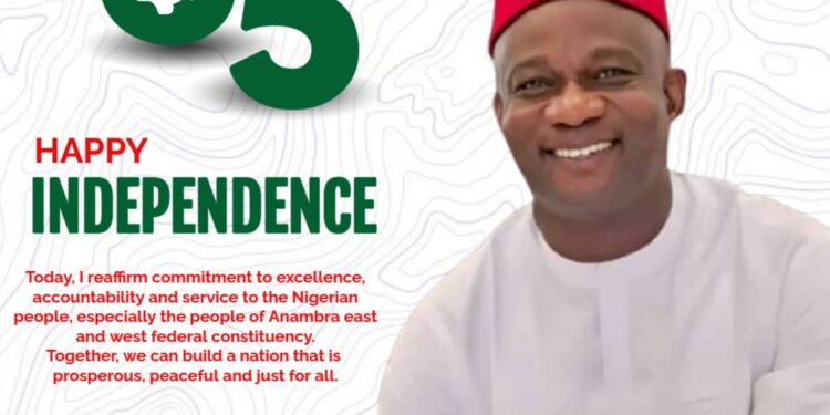 Aniekwe Congratulates Nigerians on 65 years of independence