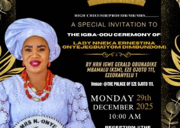 IYOM DIMBUNDOM Title Conferment On Lady Onyejegbu – Today! 