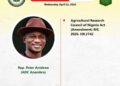 Anambra Lawmaker Pushes Stronger Agricultural Research Bill