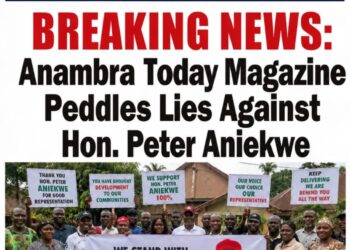 Anambra Today Magazine Peddles Lies Against Hon. Aniekwe