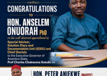 JUST IN: Aniekwe Hails Anselm Onuorah’s Appointment
