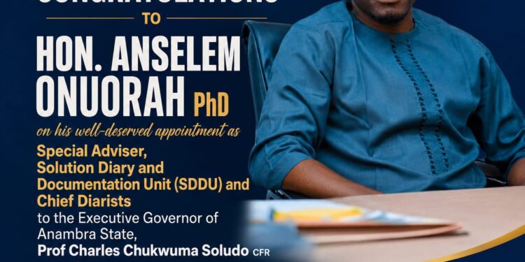 JUST IN: Aniekwe Hails Anselm Onuorah’s Appointment