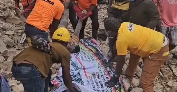 Body of fresh graduate recovered from collapsed hostel in Anambra