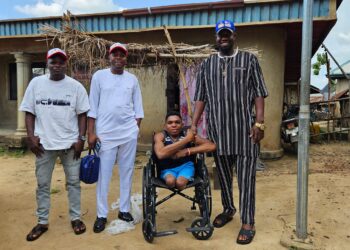 Onyilinmagba Anam Brings Joy to Chukwudi With New Wheelchair